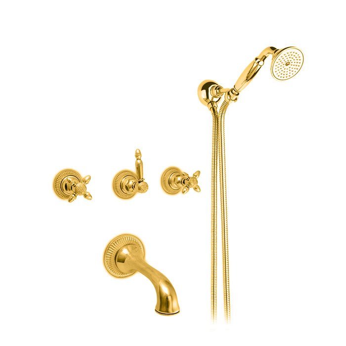 Фото Смеситель для ванны Nicolazzi Impero 1203GO36 золото