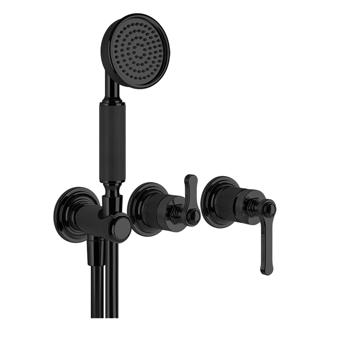Фото Смеситель для душа Gessi Venti 20 65036#299 черный матовый
