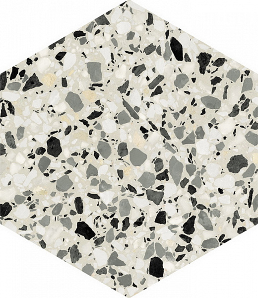 Фото Керамогранит Terrazzo Grey (123382) 32xx36.8 от DNA Tiles
