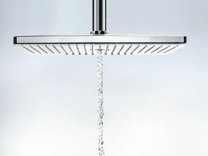 Фото Верхний душ hansgrohe Rainmaker Select 24004400 с потолочным подсоединением, белый/хром