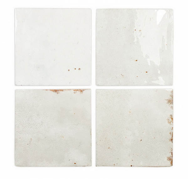 Фото Настенная плитка ENAMEL SQUARE WHITE (123075) 12.5x12.5 от DNA Tiles
