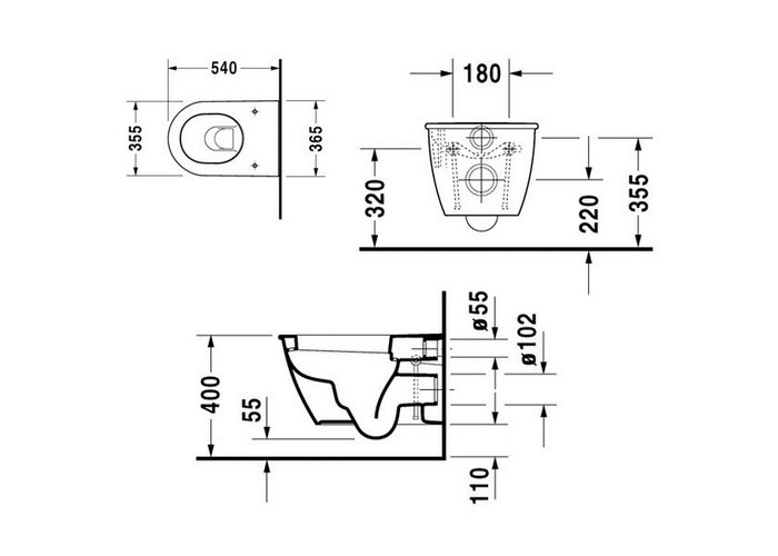 Фото Подвесной унитаз Duravit Darling New 2545090000