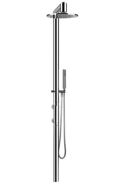 Фото Термостат со штангой, 2 душами и шлангом Gessi Ovale 21635