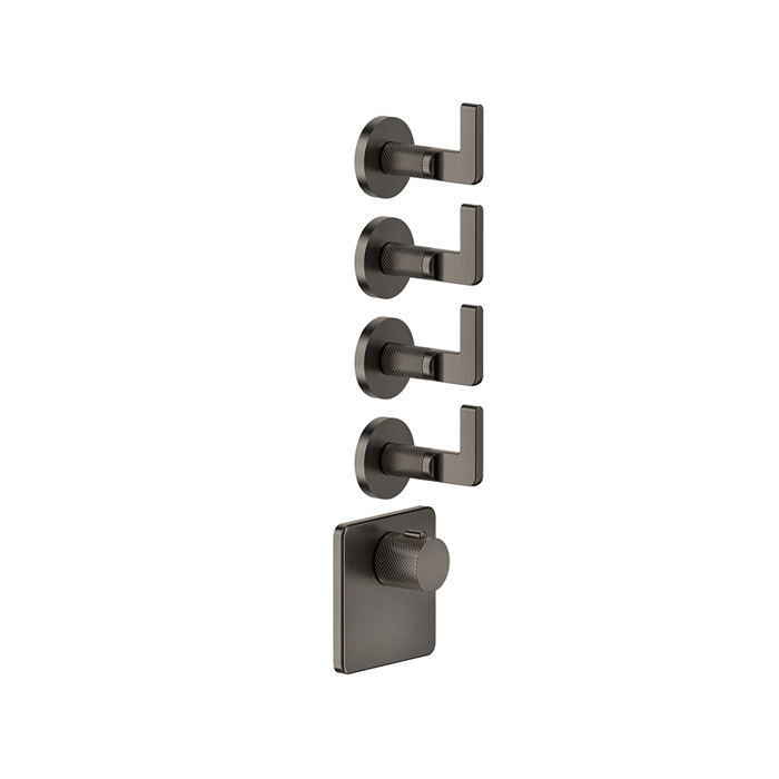 Фото Смеситель для душа Gessi Inciso 58218#299 черный матовый