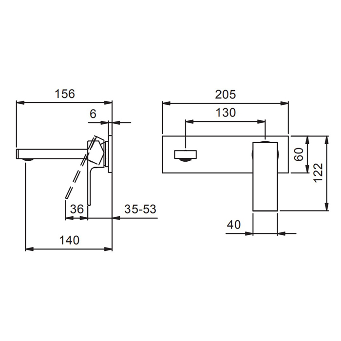 Фото Смеситель для раковины Fantini Mint 34 93 F810B сталь