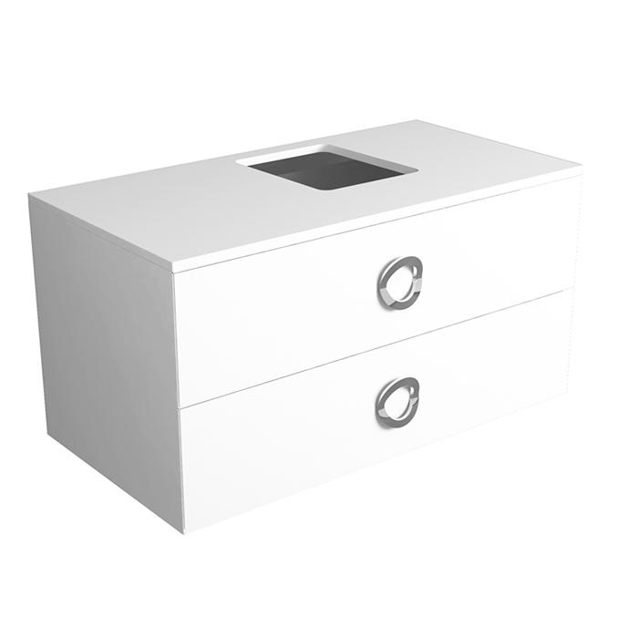 Фото Тумба под раковину Simas Henges 100 HEM02 bianco lucido