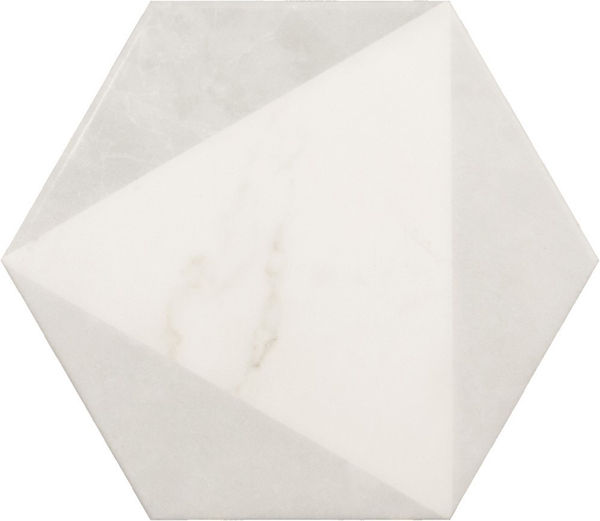 Фото Напольная плитка CARRARA Hexagon Peak (23102) 17.5x20 от Equipe Ceramicas