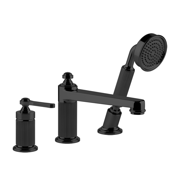 Фото Смеситель для ванны Gessi Venti 20 65037#299 черный матовый