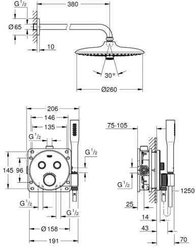 Фото Душевая комплект Grohe Grohtherm 34744000 SmartControl