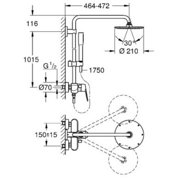 Фото Душевая система Grohe Euphoria System 23058003