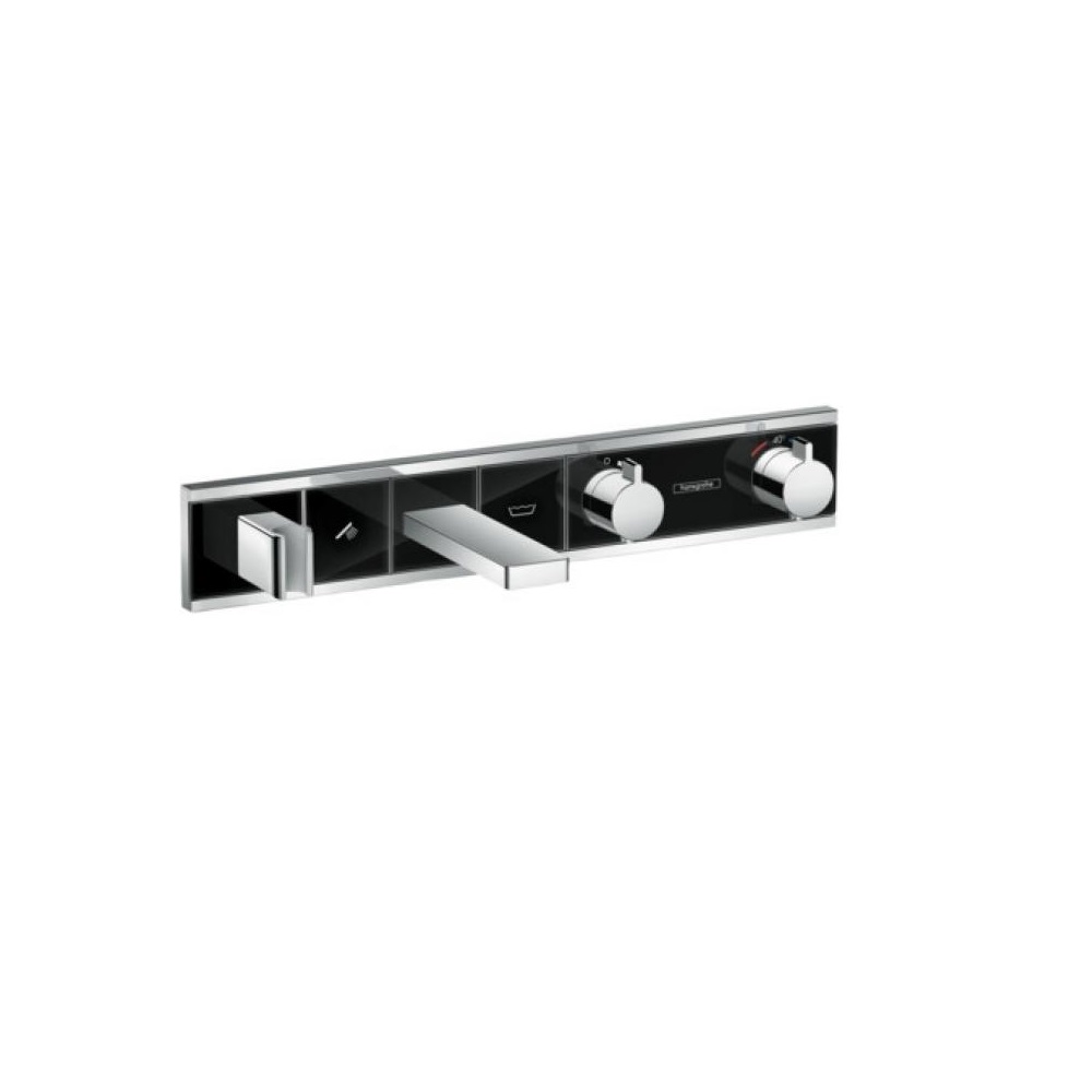 Фото Смеситель для ванны с термостатом hansgrohe RainSelect 15359600 с 2 потребителями, хром