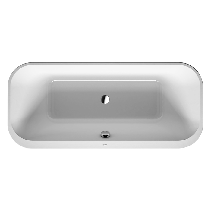 Фото Ванна отдельностоящая Duravit Happy D2 Plus 180х80 700453000000000 c двумя наклонами для спины