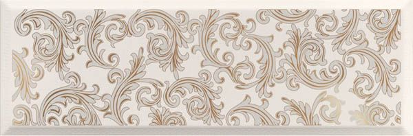 Фото Декор Solid Gold Barocco White 20х60 (265026) Gardenia Versace