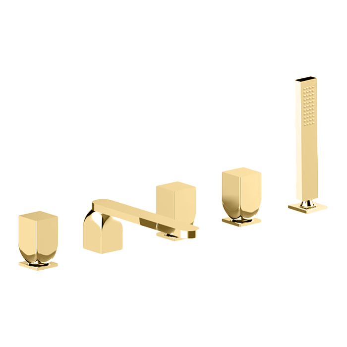 Фото Смеситель для ванны Cisal Hi-Rise RI0002602W золото
