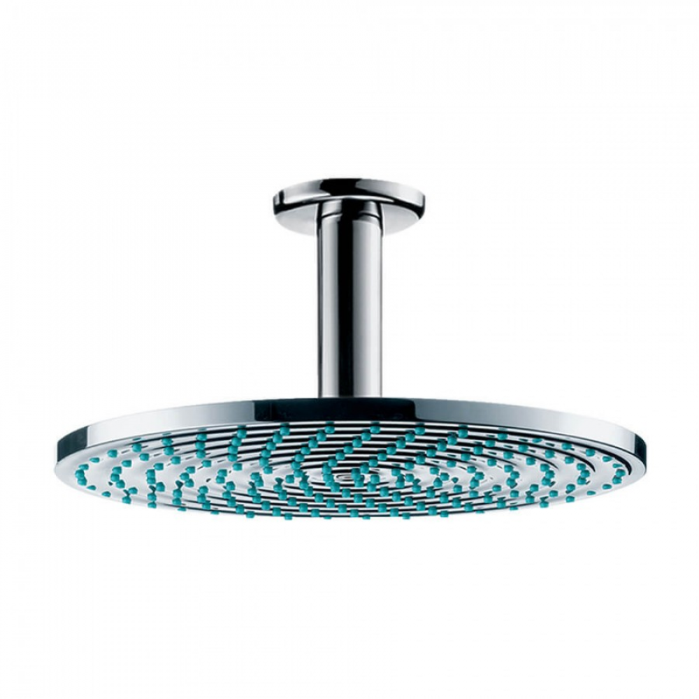 Фото Верхний душ hansgrohe 240 1jet EcoSmart 27463000 9 л/мин с потолочным подсоединением хром