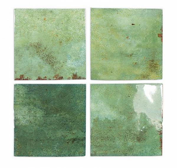 Фото Настенная плитка ENAMEL SQUARE MOSS (123078) 12.5x12.5 от DNA Tiles