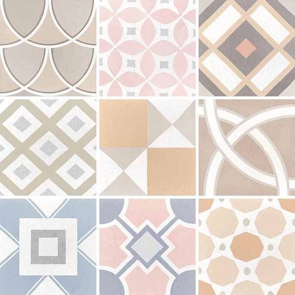 Фото Керамогранит CAPRICE PATCHWORK PASTEL (22103) 20x20 от Equipe Ceramicas