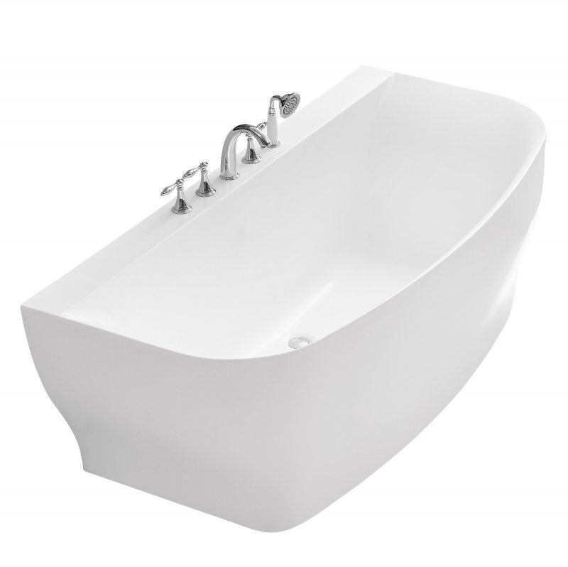 Фото Акриловая ванна BelBagno 165x78 BB74-1650-W0 без перелива