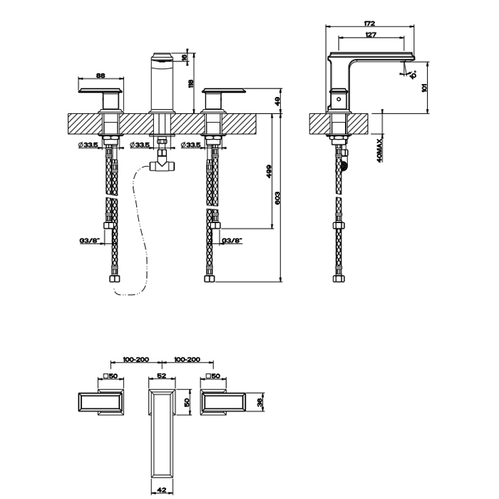 Фото Смеситель для раковины Gessi Eleganza 46011#087 золото