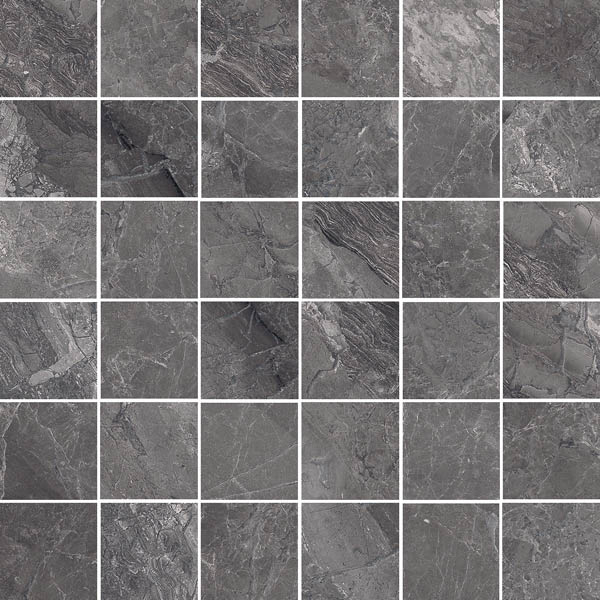 Фото Мозаика SUPREME Mosaico Charcoal Nat. 4.7x4.7 (75531) 30x30 от Cerdomus