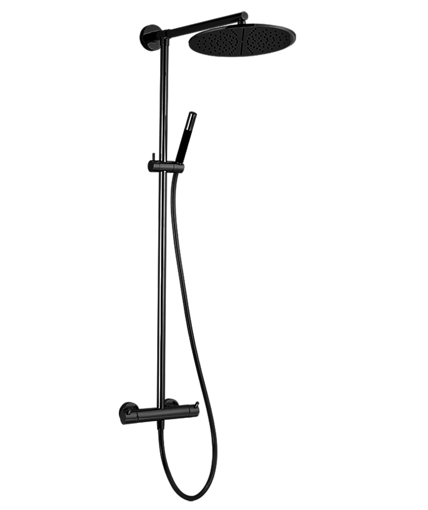 Фото Душевая система Cisal Less New LNC7801N40 черный