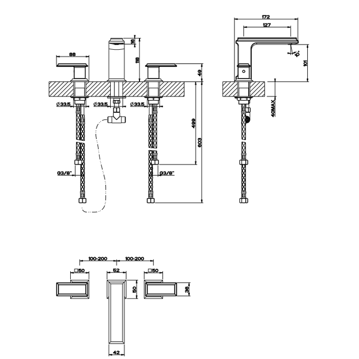 Фото Смеситель для раковины Gessi Eleganza 46011#080 золото