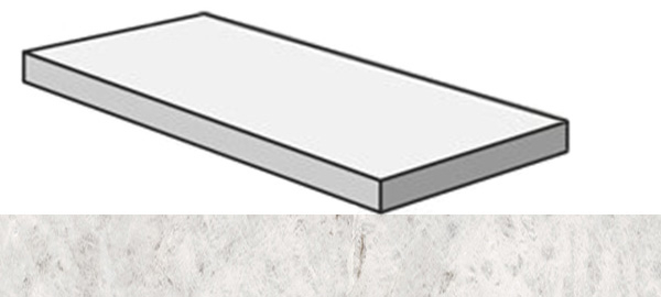 Фото Угловая ступень SENSI GEMS ANG.TOP DX ICEBERG правая (PF60006418) 32x120x4.5x2 от ABK Ceramiche