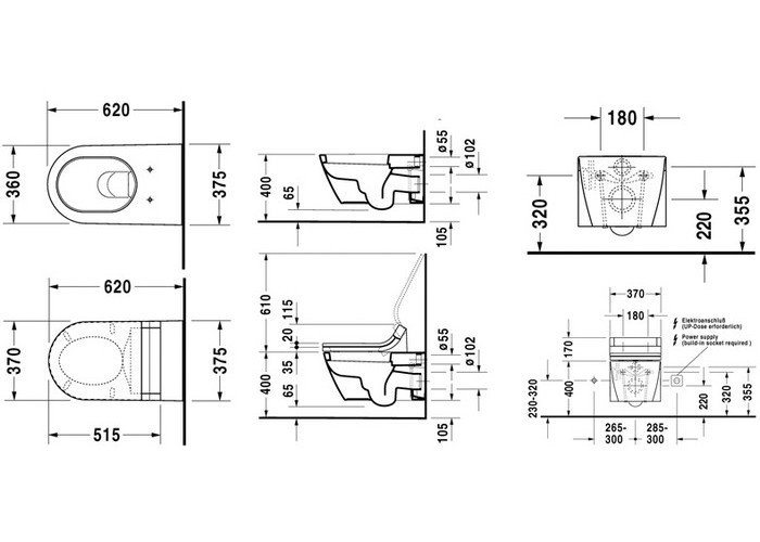 Фото Подвесной унитаз Duravit Starck 2 2533090000