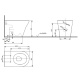 Фото Приставной унитаз TOTO MH CW163Y#XW