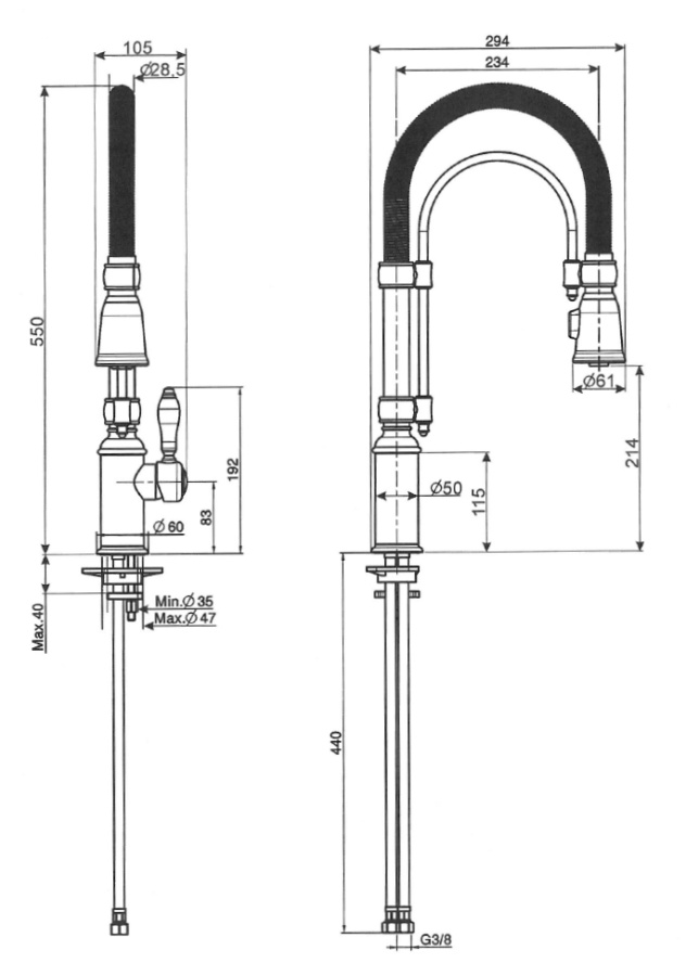 Фото Смеситель Smeg MIDR7RA-2