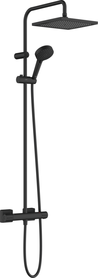 Фото Душевая стойка hansgrohe Vernis Blend Showerpipe 240 1jet 26427670 черный матовый