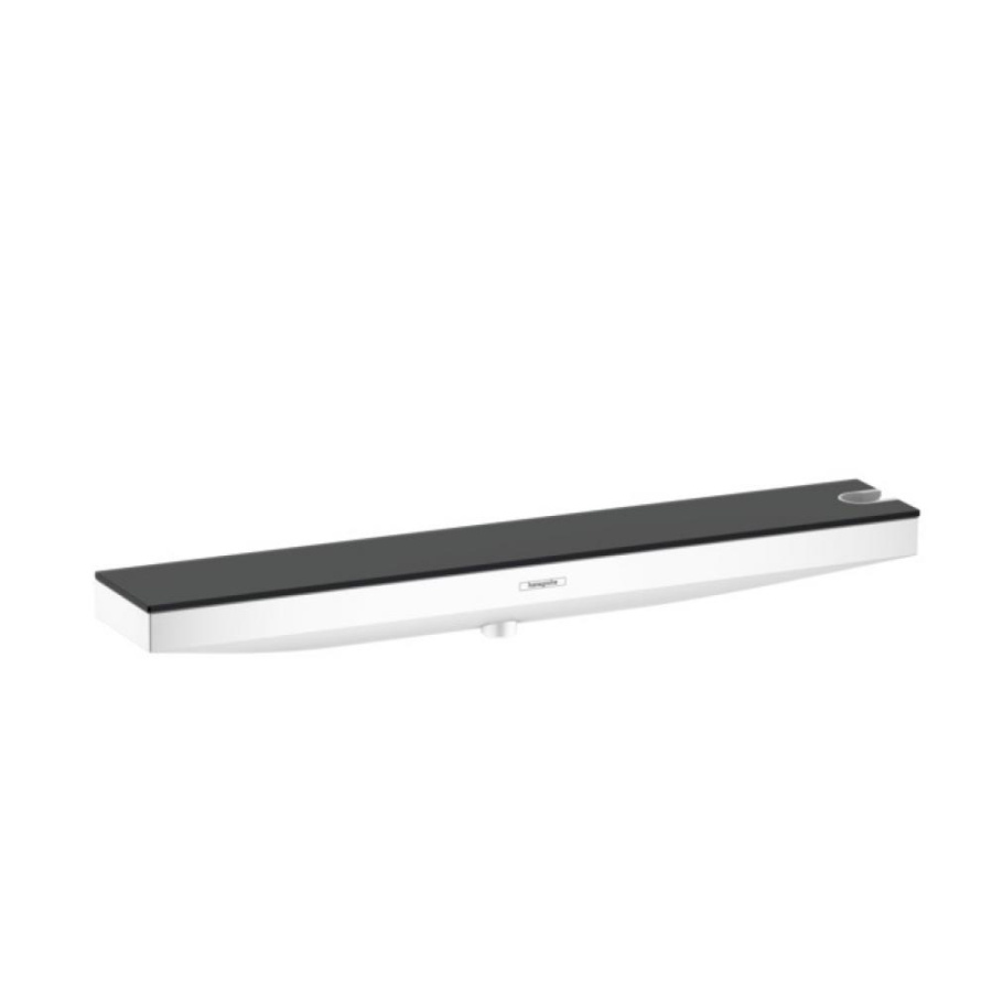 Фото Настенный держатель hansgrohe Porter 500 26858700 с полкой, правый, белый матовый