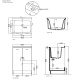 Фото Тумба с раковиной Kerasan Aquadom 60х50 см 9166K3*0