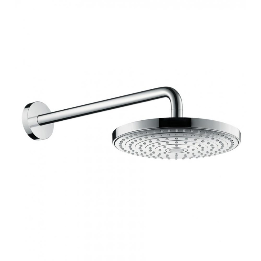 Фото Верхний душ hansgrohe Raindance Select ES 26470000 24х24 см, 2 режима струи, с держателем хром