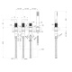 Фото Смеситель для ванны Gessi Inciso 58043#299 черный матовый