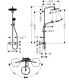 Фото Душевая стойка hansgrohe Croma Select S 280 26890340 1 режим струи шлифованный черный хром