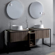 Фото Тумба под раковины Simas Sharp 180 FM2 dark oak