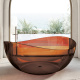 Фото Прозрачная ванна Abber Kristall 150x150 AT9705Opal опал