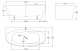 Фото Акриловая ванна BelBagno 150x78 BB83-1500-W0 без перелива