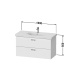 Фото Тумба под раковину Duravit Xbase 100 XB619304949 графит матовый