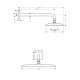 Фото Верхний душ hansgrohe Raindanc 360 1jet EcoSmart 26605000 9 л/мин с держателем хром
