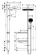 Фото Душевая стойка hansgrohe Rainfinity Showerpipe 360 1jet 26842700