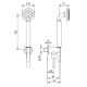 Фото Гигиенический душ Fantini Icona Classic 53 S1 R043 черный