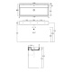 Фото Раковина Simas Agile 120 AG121 bi matt*0 белая матовая