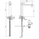 Фото Смеситель для раковины Gessi Eleganza 46003#087 золото