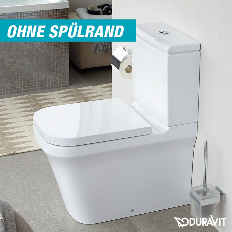 Фото Чаша напольного унитаза Duravit P3 Comforts 2167090000 безободковый
