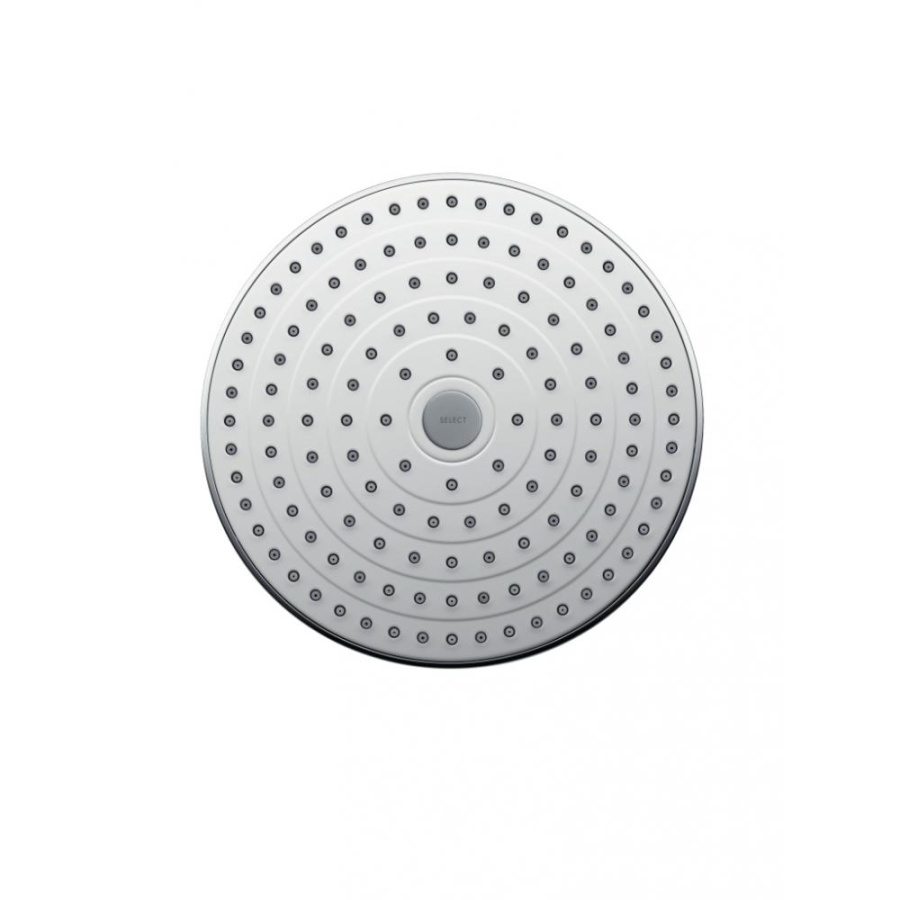 Фото Верхний душ hansgrohe Raindance Select ES 26470000 24х24 см, 2 режима струи, с держателем хром