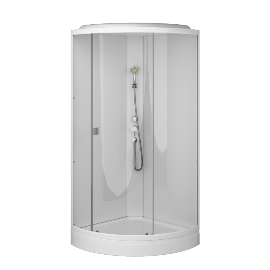 Фото Душевая кабина AM.PM X-Joy W88C-301-090WT64 стекло прозрачное, профиль белый