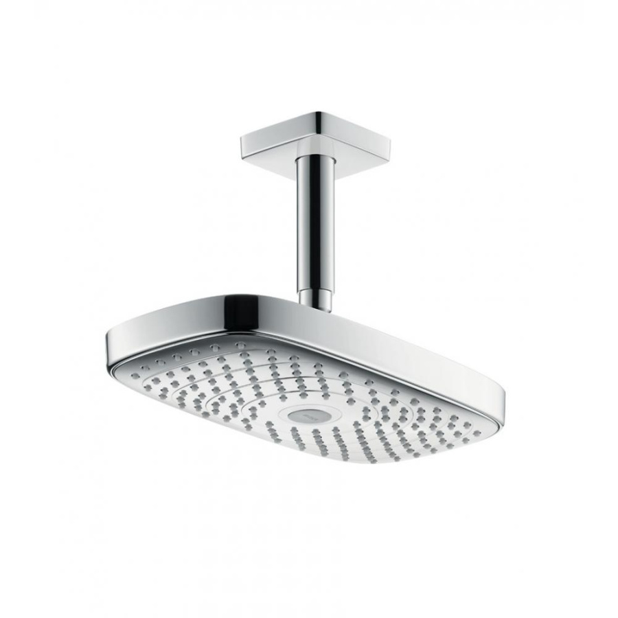 Фото Верхний душ hansgrohe 300 2jet EcoSmart 26608000 9 л/мин с потолочным подсоединением хром