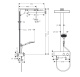 Фото Душевая стойка hansgrohe Rainfinity Showerpipe 26853700 с термостатом белая матовая